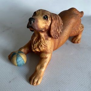 Franklin Mint Cocer Spaniel Ceramic Figurine 1987